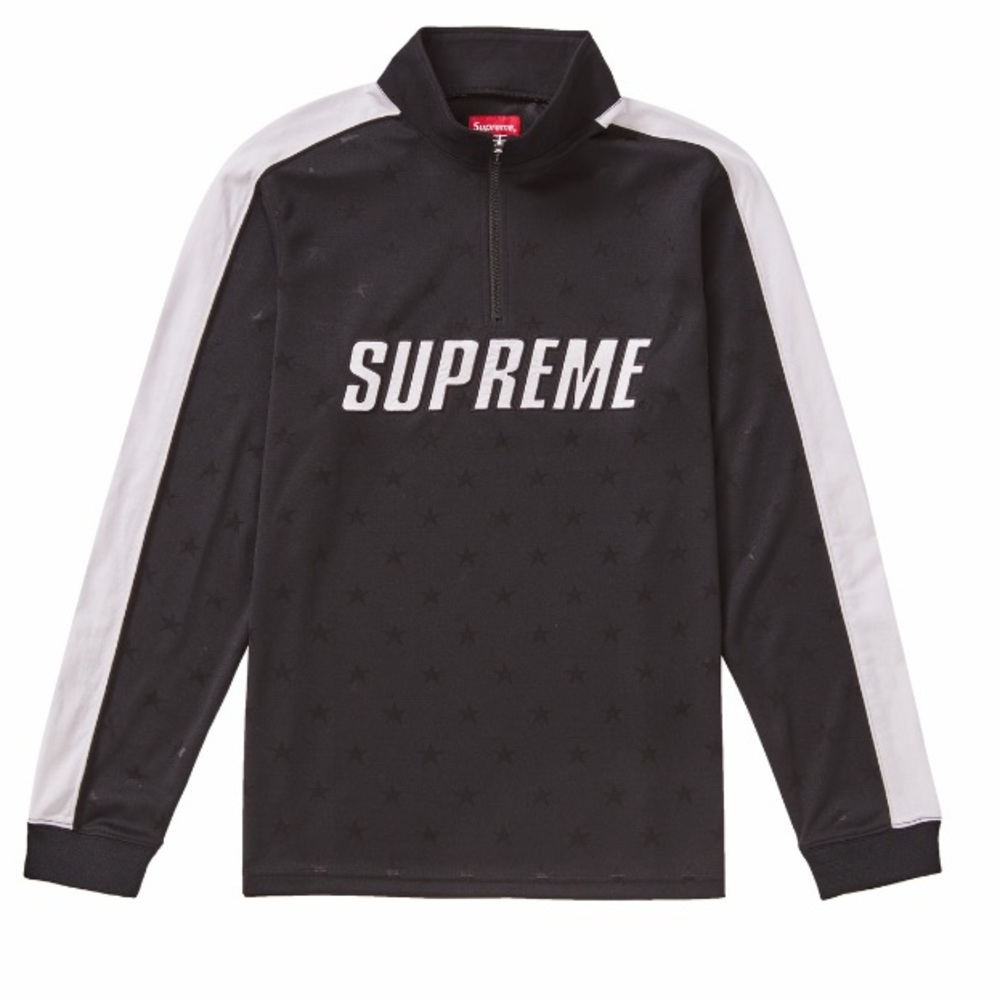 Authentic Supreme half zip track pullover